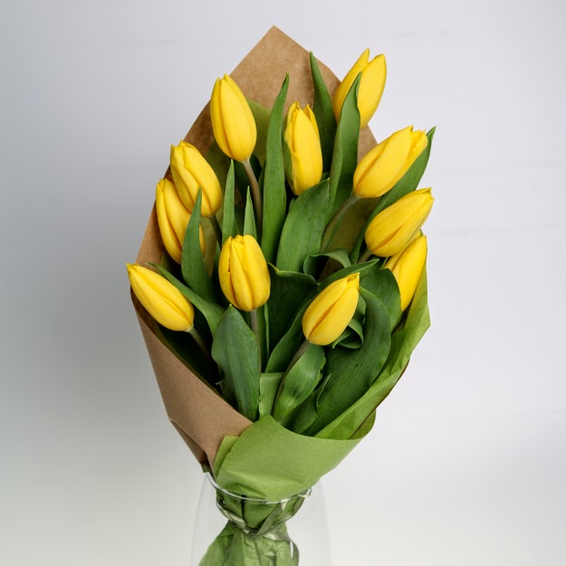 Kytica JEDENÁSTKA z tulipánov žltá