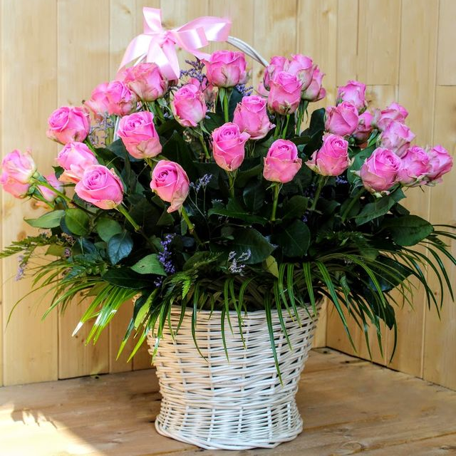 Kvetinový košík Milujem ťa