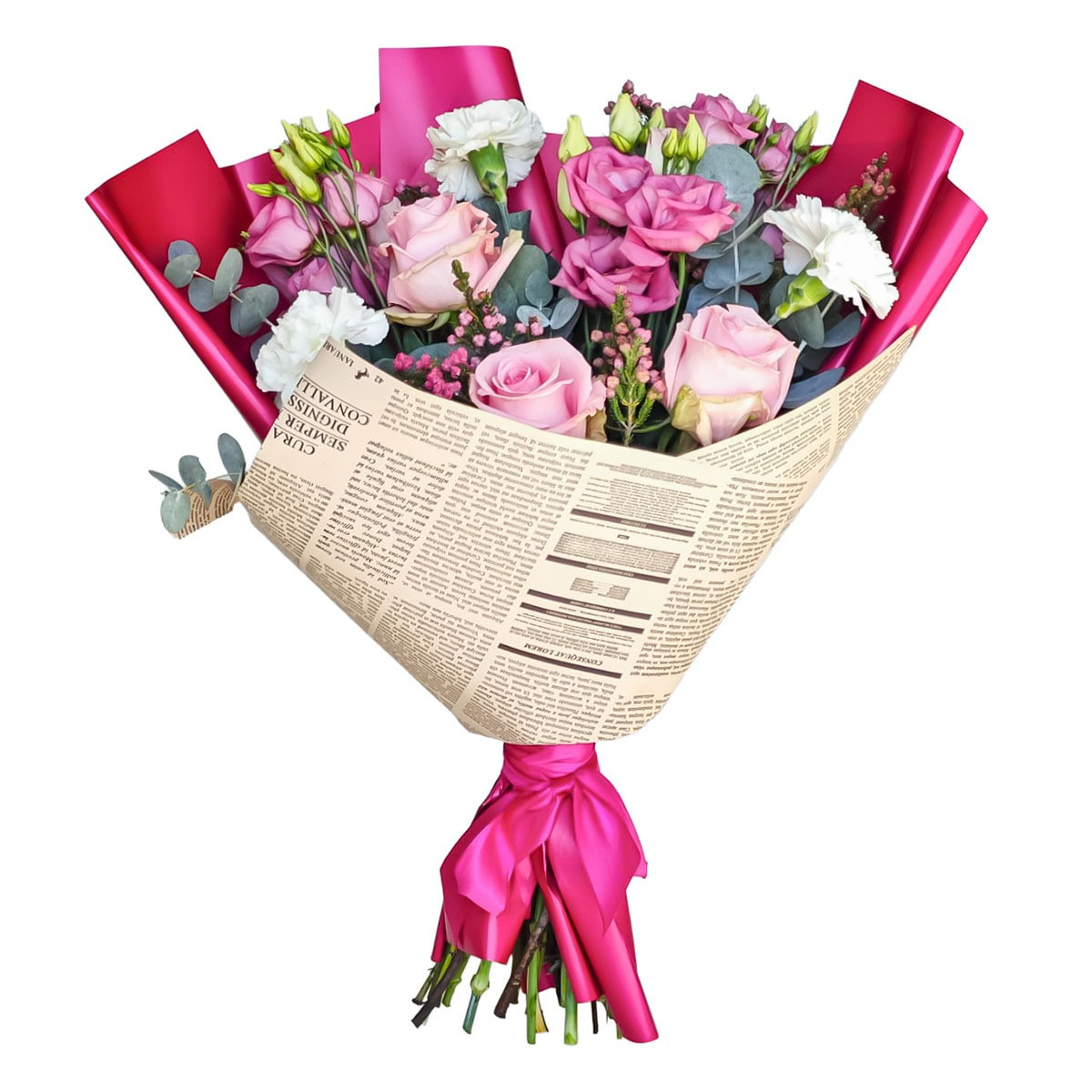 Ružová miešaná kytica Anna