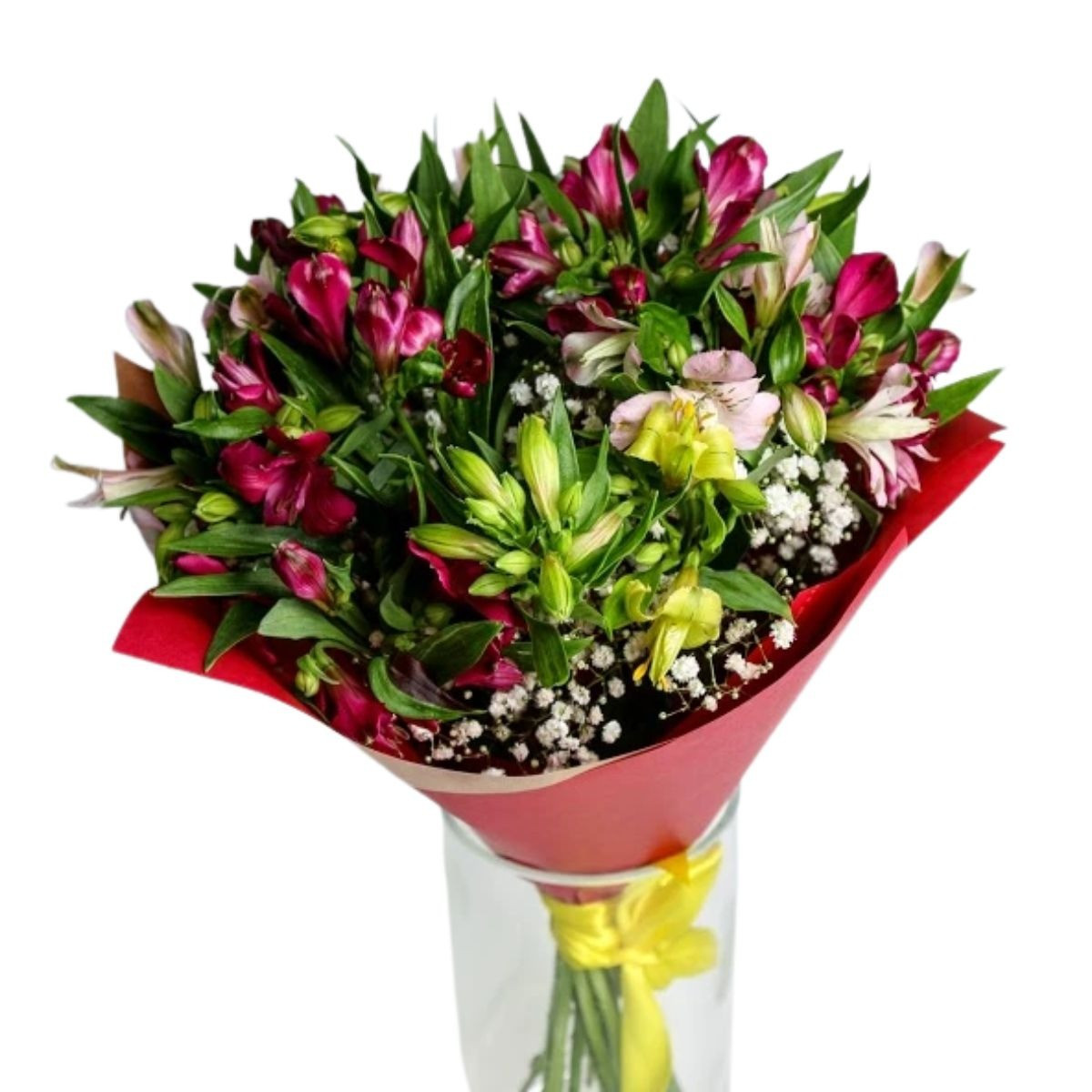 Náruč plná alstromérií