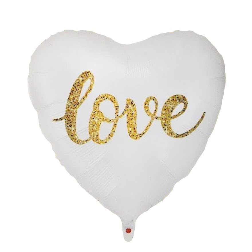 Balón Love biely