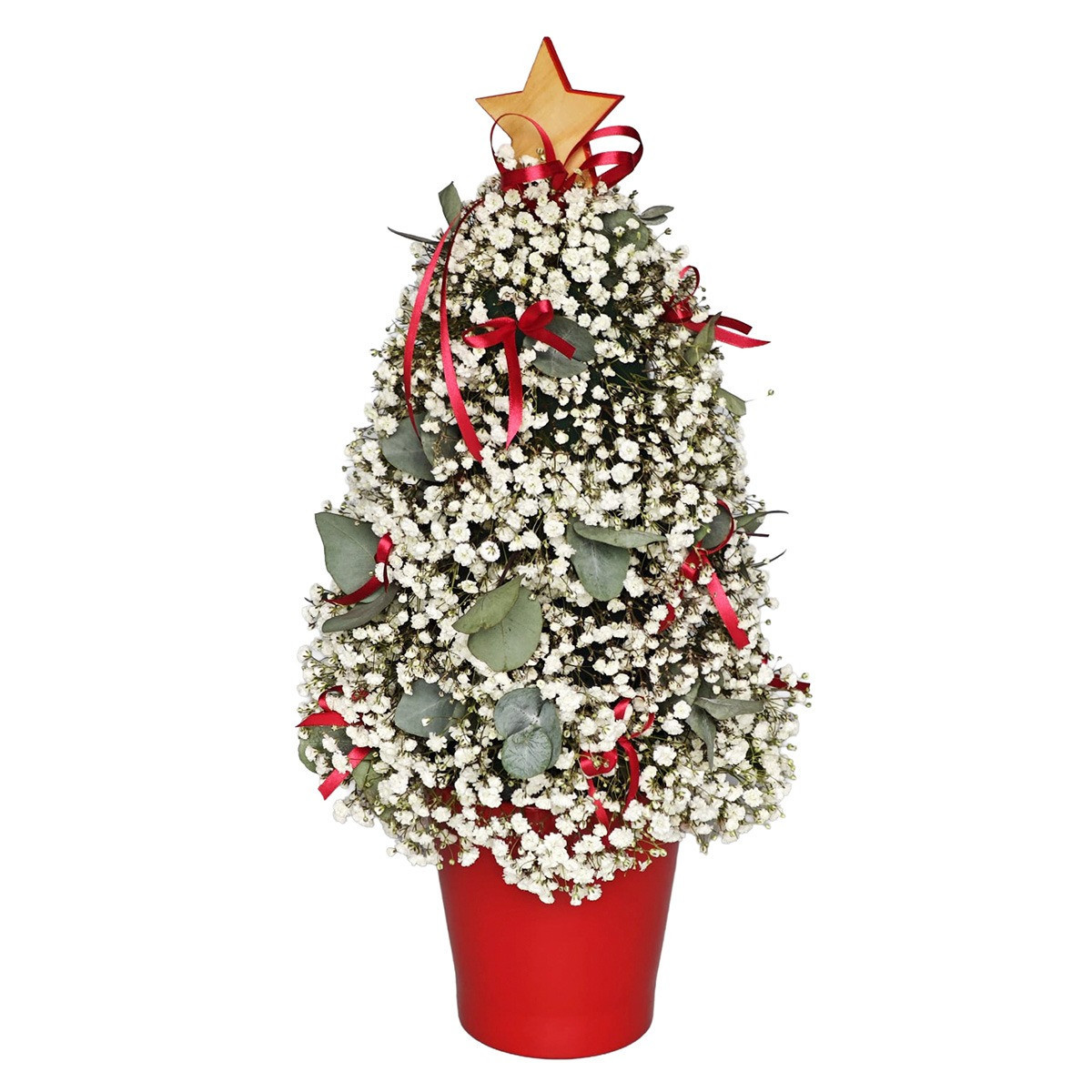 Vianočný stromček z gypsomilky