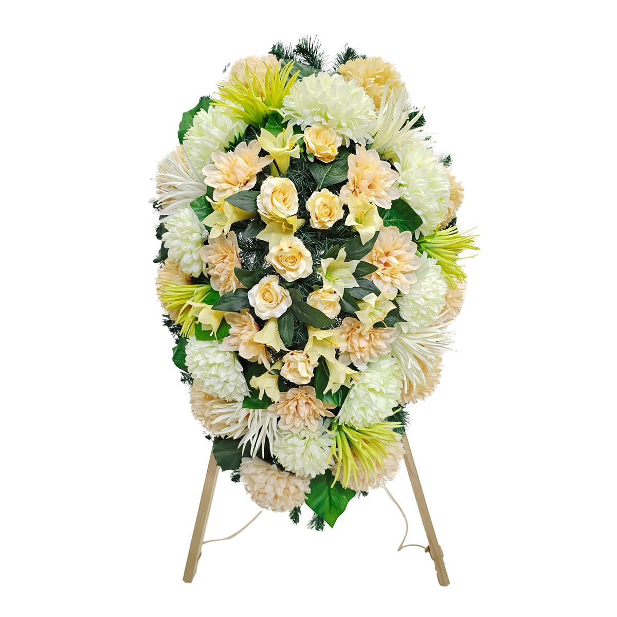Veniec z umelých kvetov  120cm