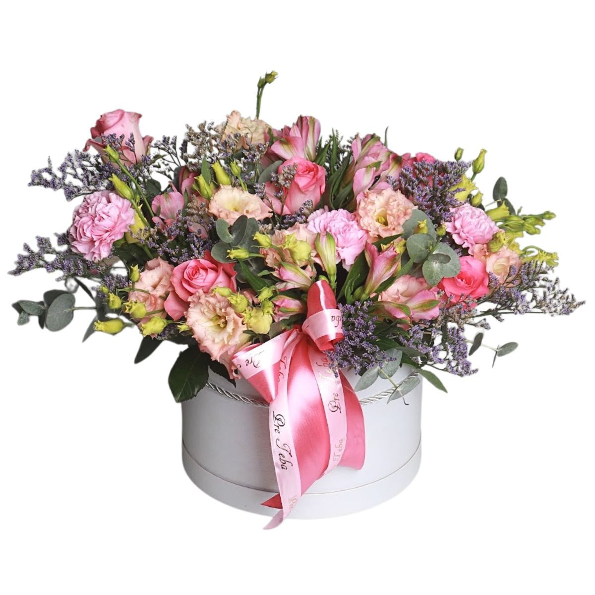 Ružový kvetinový box Blush