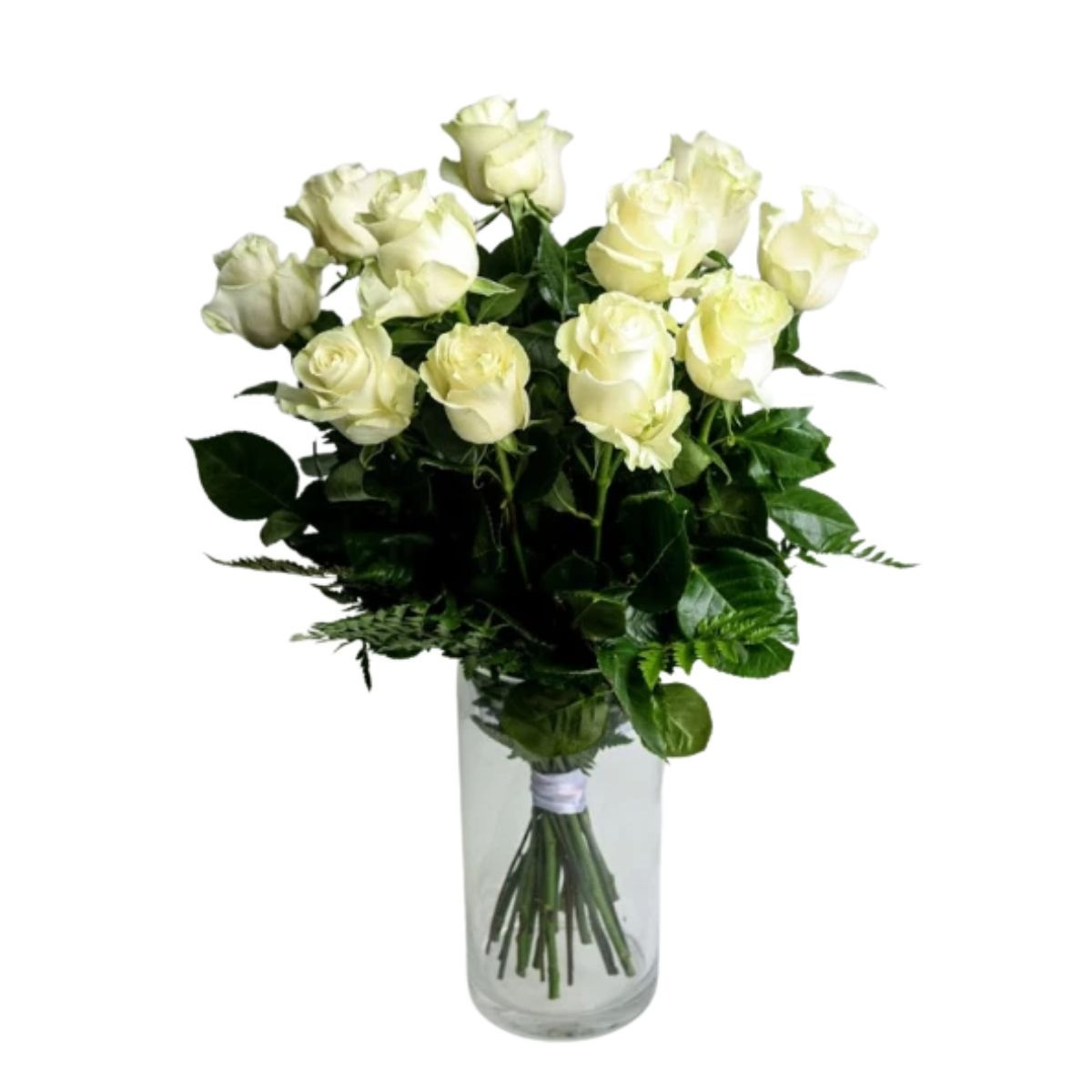 Kytica z ruží biela